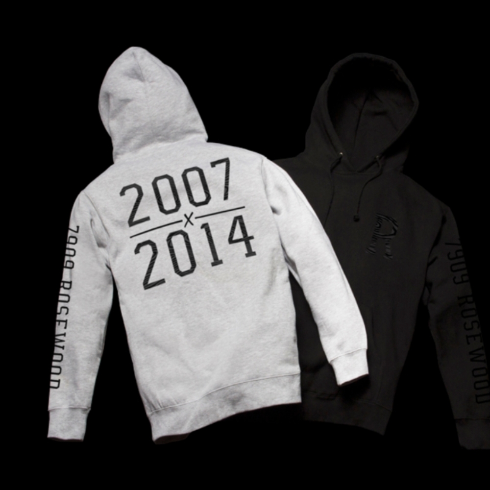 The Hundreds Gray and Black Hoodies